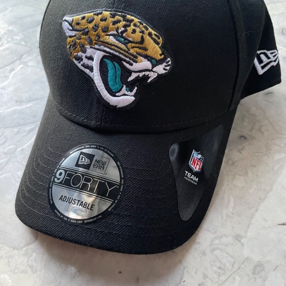 New Era Jacksonville Jaguars 9Forty The League Black Adjustable Hat Cap - Picture 3 of 8
